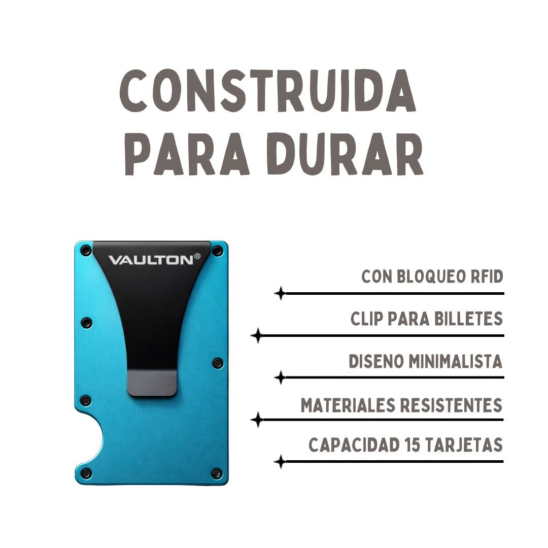 Billetera VAULTON® Celeste