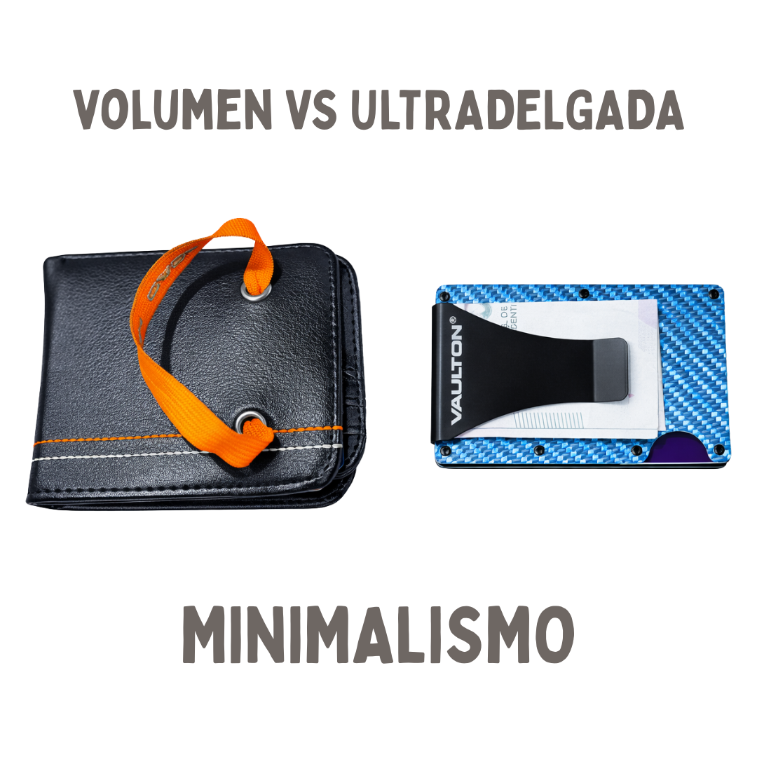 Billetera VAULTON® Carbono Celeste