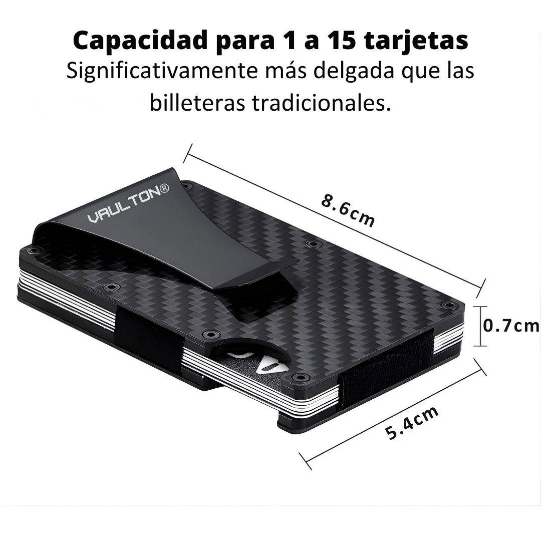 Billetera VAULTON® Carbono