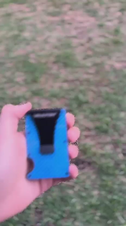 Billetera VAULTON® Carbono Celeste